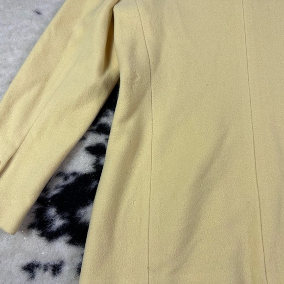 Harve Benard Women’s Vintage Yellow Button Down Wool Cashmere Blazer Size 4 - Picture 5 of 9